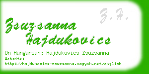 zsuzsanna hajdukovics business card